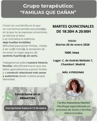 Nuevo Grupo: Familias que dañan